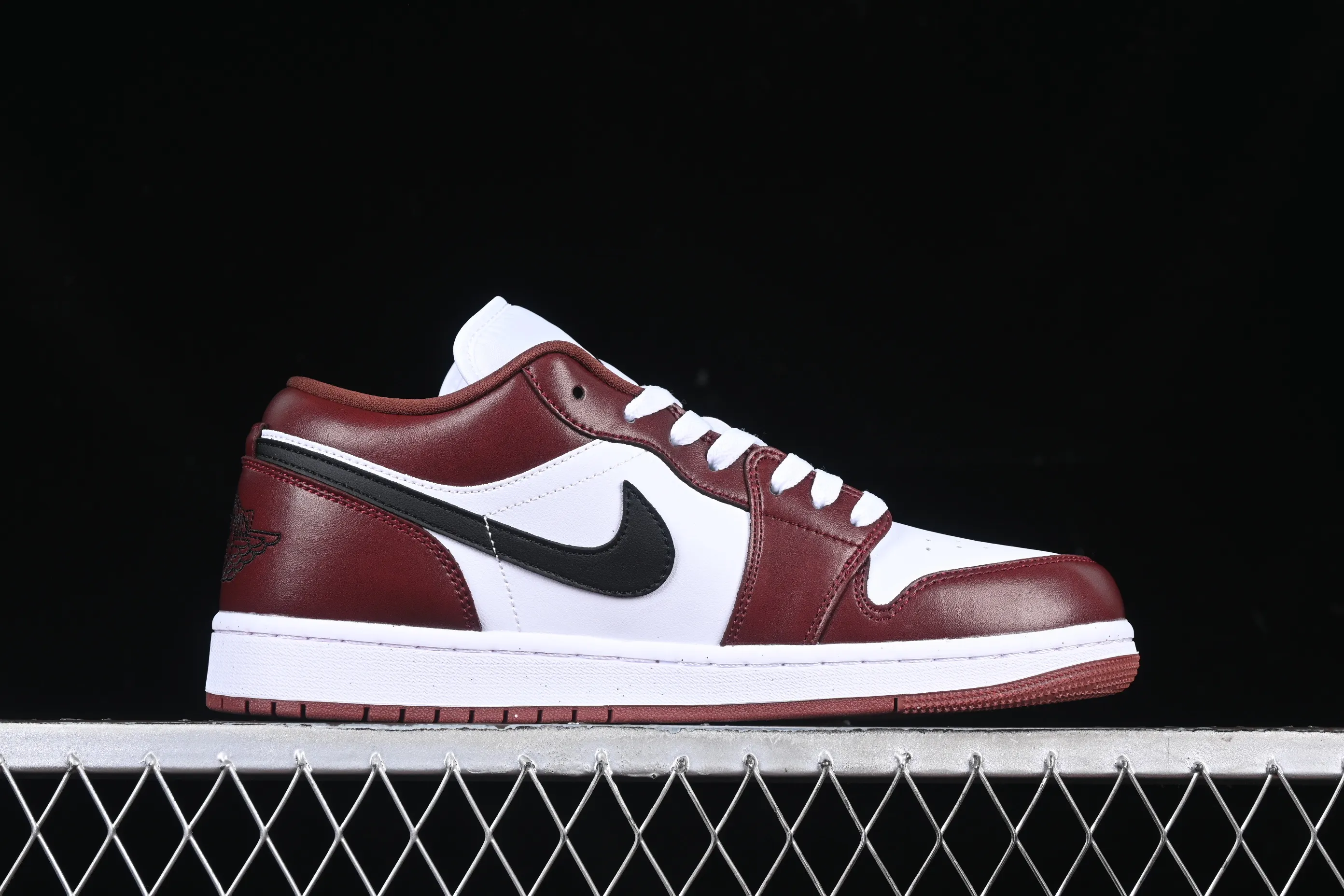 All categories Air Jordan Jordan series basketball shoes Air Jordan 1 Low Air Jordan 1 Low AJ1 Joe 1 white wine red low-top cultural casual sneakers HF3148-102